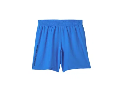 Under Armour Woven Wordmark Shorts (big Kids) Boy's Clothing Blue Atlantis/black : Xl (18-20 Big Kid), Polyester