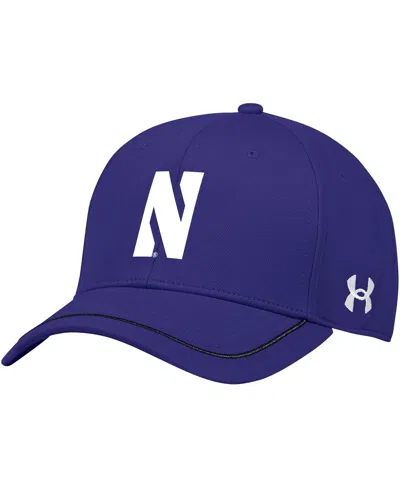 Under Armour Youth Purple Northwestern Wildcats Blitzing Accent Performance Adjustable Hat In Blue