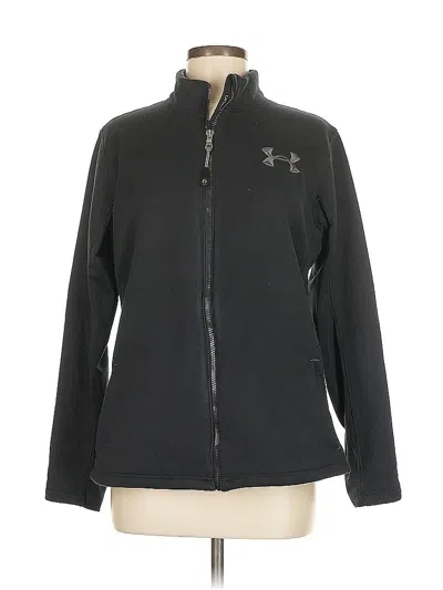 Pre-owned Under Armour Zip Up Hoodie In Black