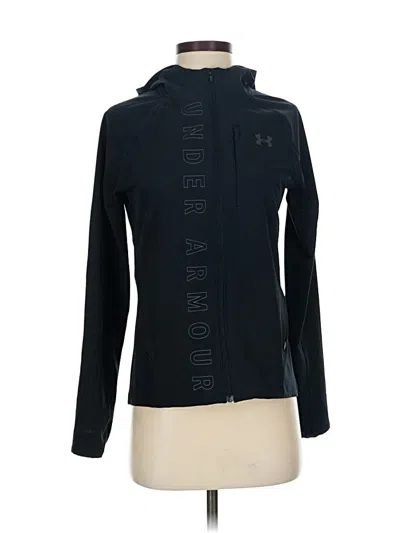 Pre-owned Under Armour Zip Up Hoodie In Black