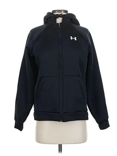 Pre-owned Under Armour Zip Up Hoodie In Black
