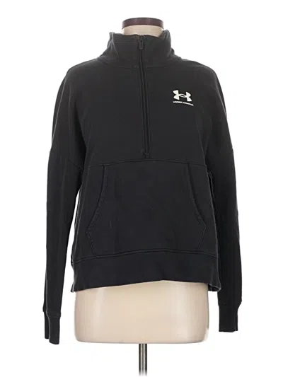 Pre-owned Under Armour Zip Up Hoodie In Black