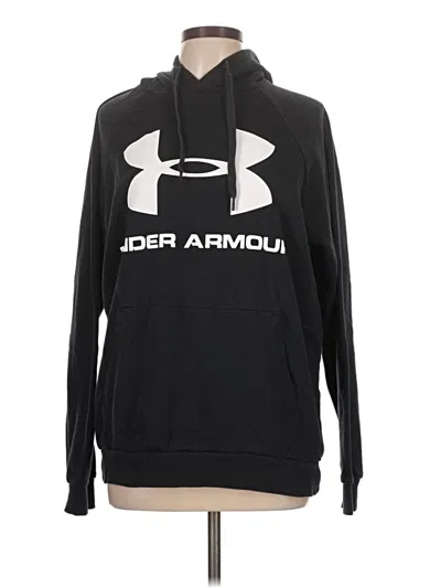 Pre-owned Under Armour Zip Up Hoodie In Black