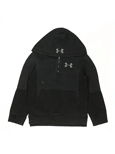 Pre-owned Under Armour Kids' Zip Up Hoodie In Black
