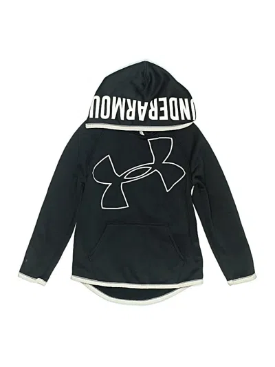 Pre-owned Under Armour Kids' Zip Up Hoodie In Black