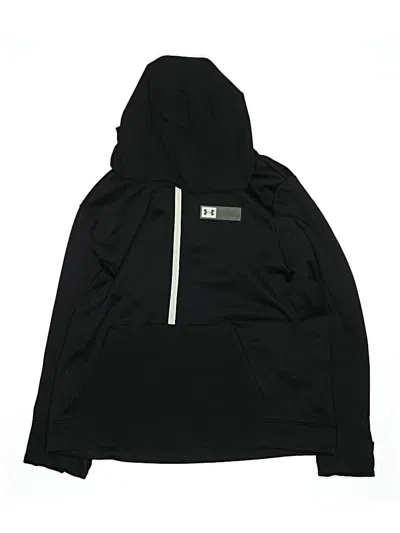 Pre-owned Under Armour Kids' Zip Up Hoodie In Black