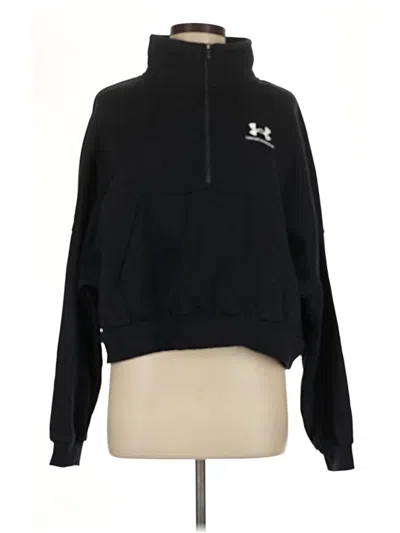 Pre-owned Under Armour Zip Up Hoodie In Black