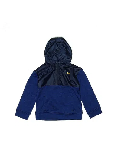 Pre-owned Under Armour Kids' Zip Up Hoodie In Blue