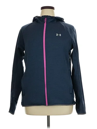 Pre-owned Under Armour Zip Up Hoodie In Blue