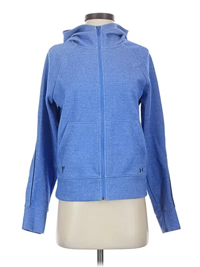 Pre-owned Under Armour Zip Up Hoodie In Blue
