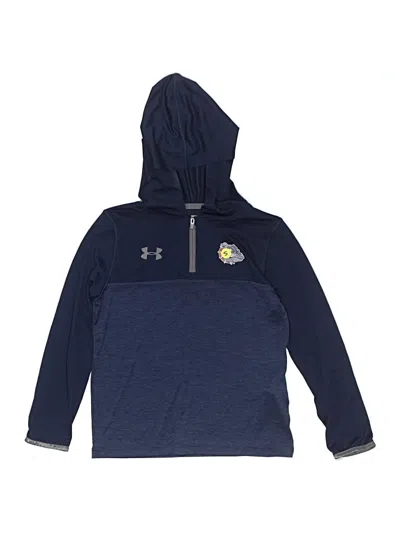 Pre-owned Under Armour Kids' Zip Up Hoodie In Blue