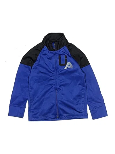 Pre-owned Under Armour Kids' Zip Up Hoodie In Blue