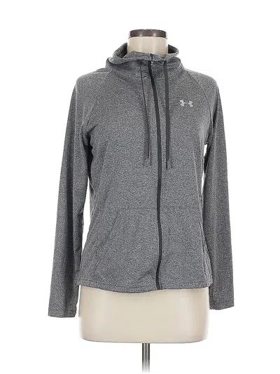 Pre-owned Under Armour Zip Up Hoodie In Gray