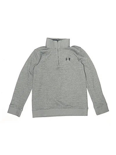 Pre-owned Under Armour Kids' Zip Up Hoodie In Gray