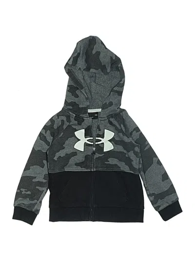 Pre-owned Under Armour Kids' Zip Up Hoodie In Gray