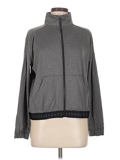 Pre-owned Under Armour Zip Up Hoodie In Gray
