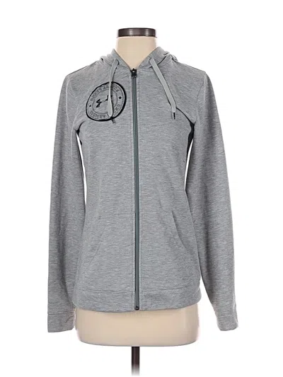 Pre-owned Under Armour Zip Up Hoodie In Gray