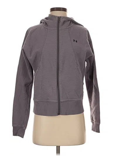 Pre-owned Under Armour Zip Up Hoodie In Gray