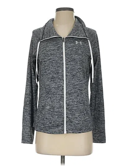 Pre-owned Under Armour Zip Up Hoodie In Gray