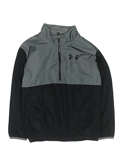 Pre-owned Under Armour Kids' Zip Up Hoodie In Gray