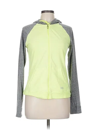 Pre-owned Under Armour Zip Up Hoodie In Green