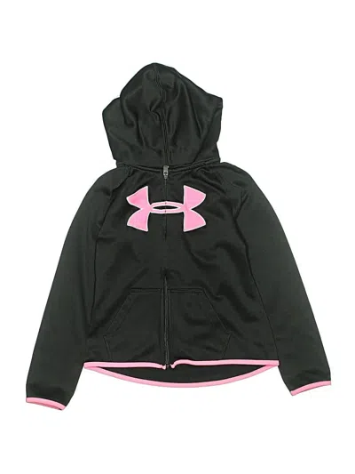 Pre-owned Under Armour Kids' Zip Up Hoodie In Green