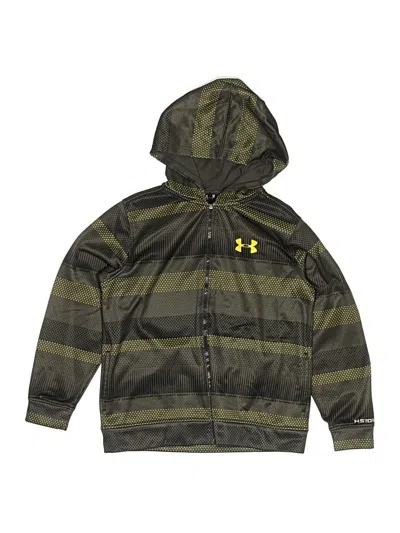 Pre-owned Under Armour Kids' Zip Up Hoodie In Green