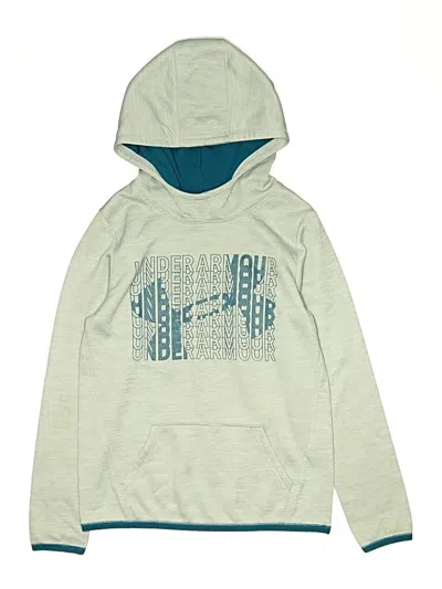 Pre-owned Under Armour Kids' Zip Up Hoodie In Green