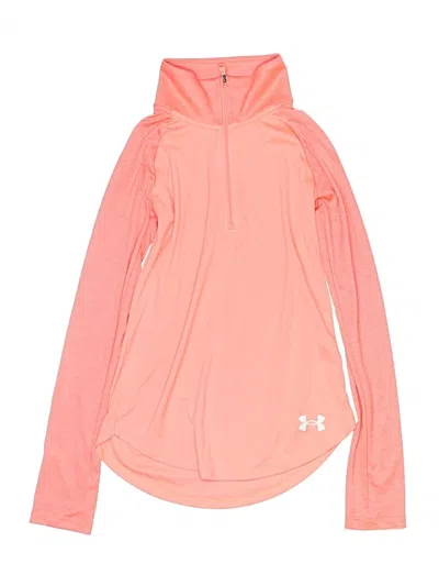 Pre-owned Under Armour Kids' Zip Up Hoodie In Pink