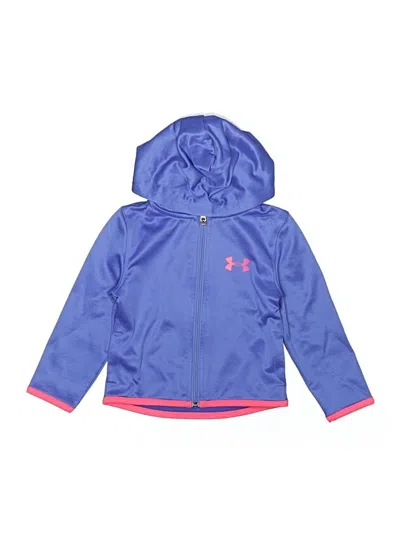 Pre-owned Under Armour Kids' Zip Up Hoodie In Purple