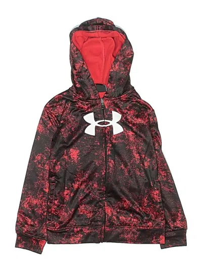 Pre-owned Under Armour Kids' Zip Up Hoodie In Red