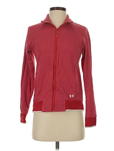 Pre-owned Under Armour Zip Up Hoodie In Red