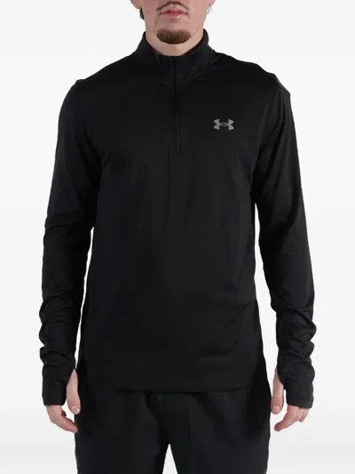 Under Armour Zip-up Long-sleeve Performance Sweater In Black