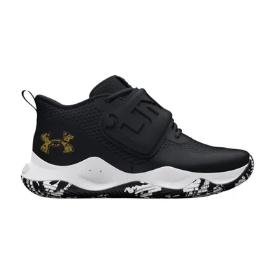 Pre-owned Under Armour Zone Bb 2 Gs 'black Metallic Gold' | Kid's Size 4.5
