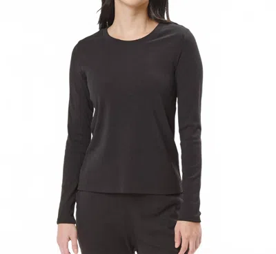 Under The Canopy Organic Long Sleeve Tee In Black