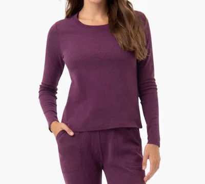 Under The Canopy Organic Long Sleeve Tee In Grape In Purple