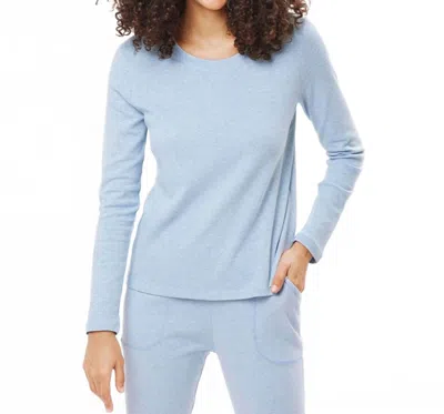 Under The Canopy Organic Long Sleeve Tee In Light Blue
