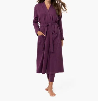 Under The Canopy Organic Robe In Grape In Purple