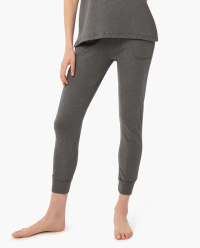 Under The Canopy Organic Tapered Jogger In Charcoal In Gray
