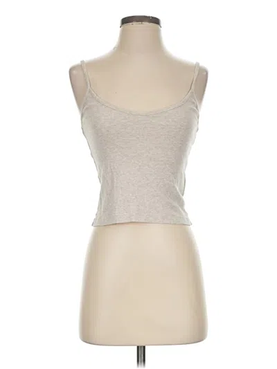 Pre-owned Under The Canopy Sleeveless Top Gray Sweetheart Neckline Tops