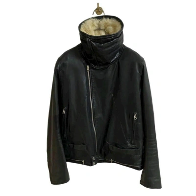 Pre-owned Undercover 06aw Leather Riders Blouson Jacket Black 2