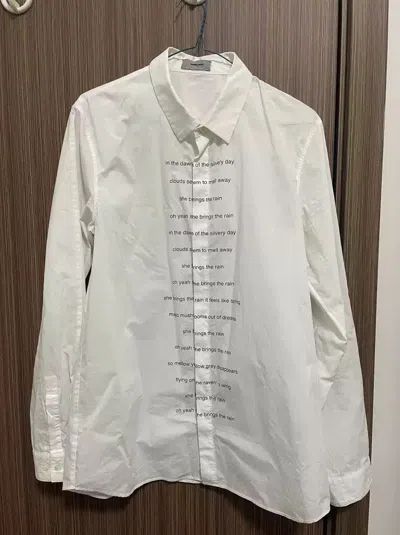 Pre-owned Undercover 12ss She Brings The Rain Slogan Shirt