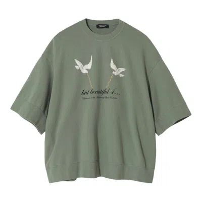 Undercover 2 Birds Graphic Tee In Green