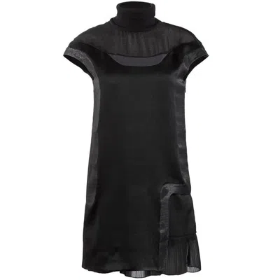 Pre-owned Undercover 2008  Black Silk High Neck Dress