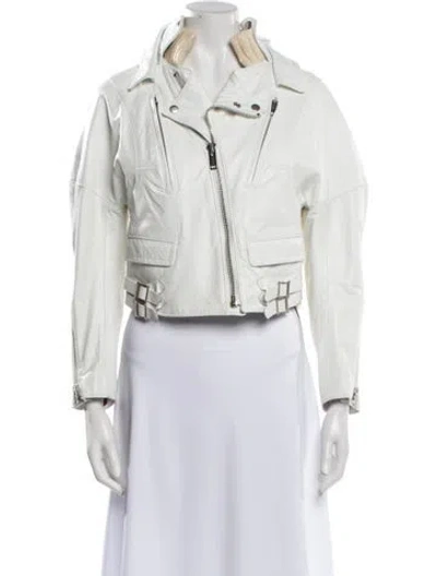 Pre-owned Undercover 2013 'anatomi Couture' Biker Jacket In White