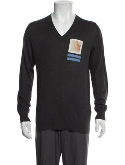 Pre-owned Undercover 2013 Graphic Print Pullover In Gray