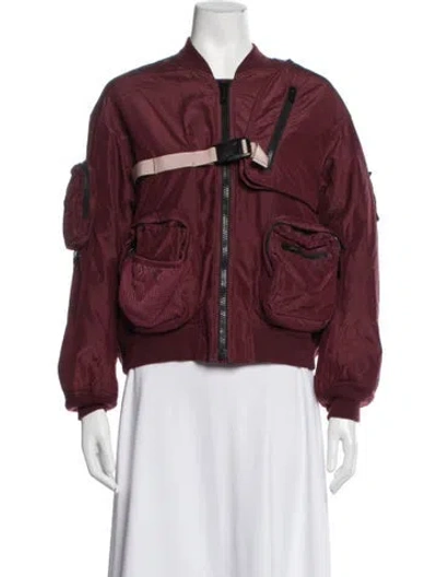 Pre-owned Undercover 2016 'evil Clown' Bomber Jacket In Burgundy