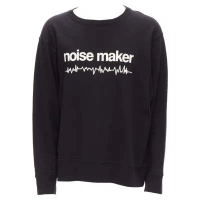 Pre-owned Undercover 2023 Black Cotton Noise Maker Graphic Crew Neck Sweatshirt Jp3 L