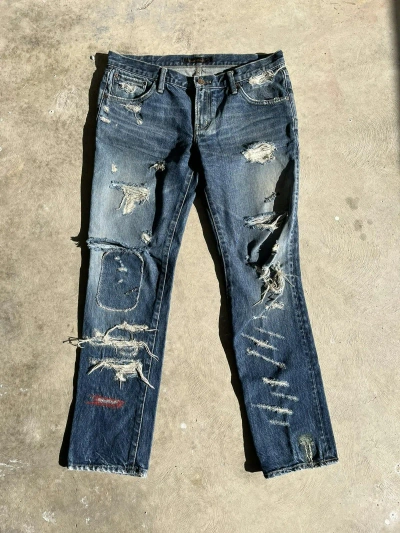 Pre-owned Undercover 60 ‘but Beautiful' Ss05 Denim | 3
