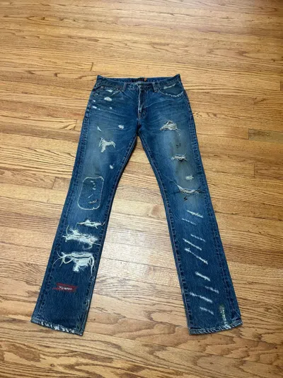Pre-owned Undercover 60 Ss05 But Beautiful Denim Jeans In Blue